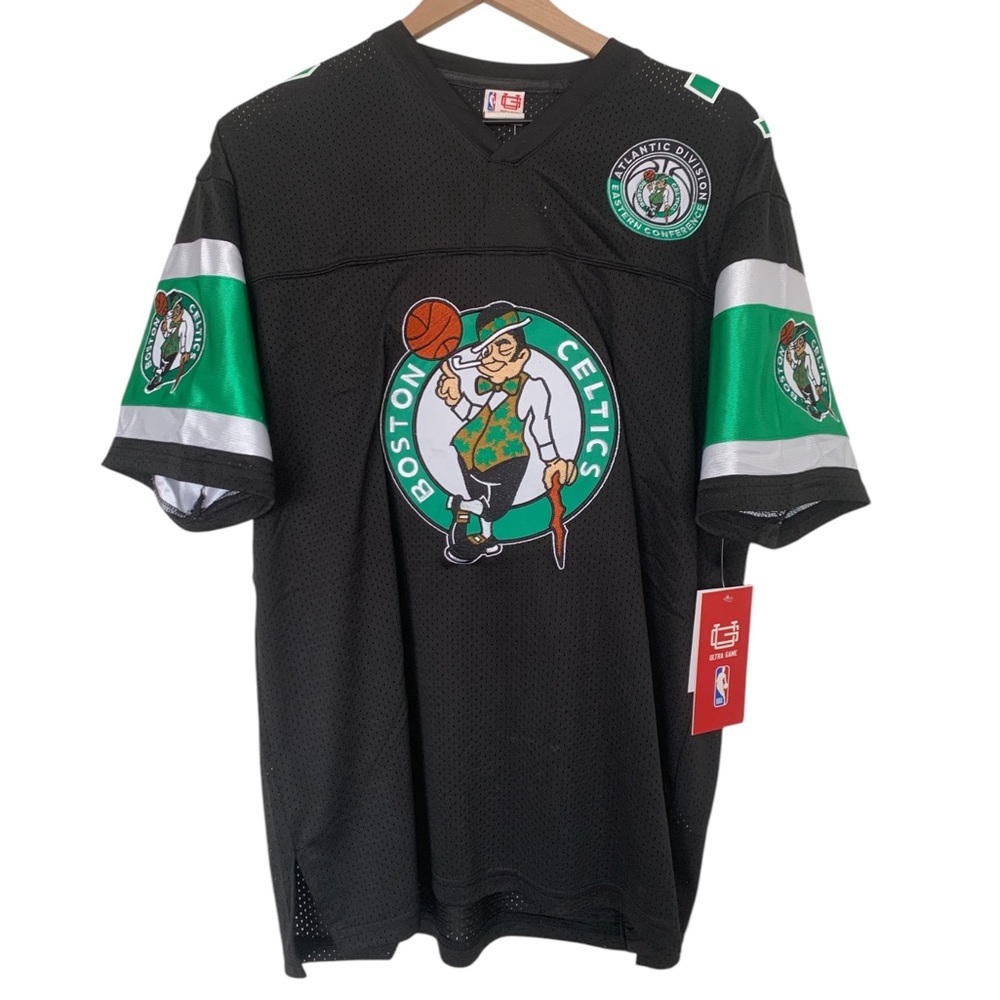 NBA MENS BOSTON CELTICS JERSEY PATCH TEE
